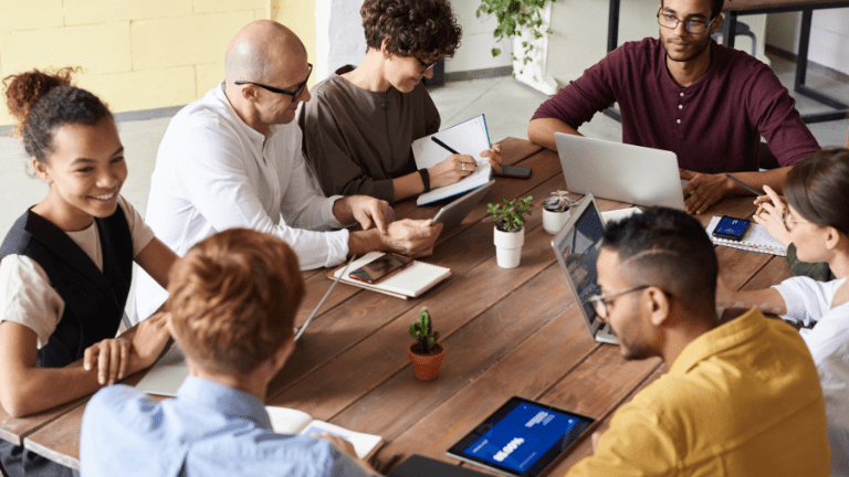 Digital agency reviewing feedback and responding to community comments online
